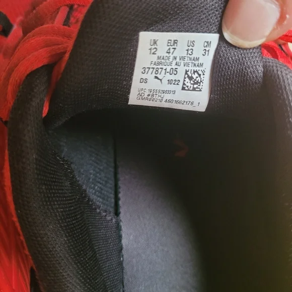 Puma Red Athletic Sneakers - Picture 7 of 7